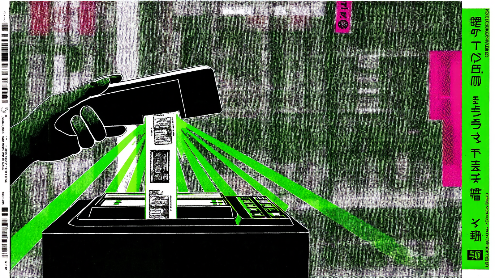 Tokyo Lawson Register Scans a Barcode for a 322-Yen JPYC Stablecoin Payment